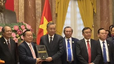 Ble takket av Vietnams nye president