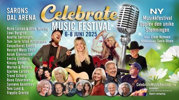 Celebrate Music Festival: Ny musikkfestival under Pinsehelgen